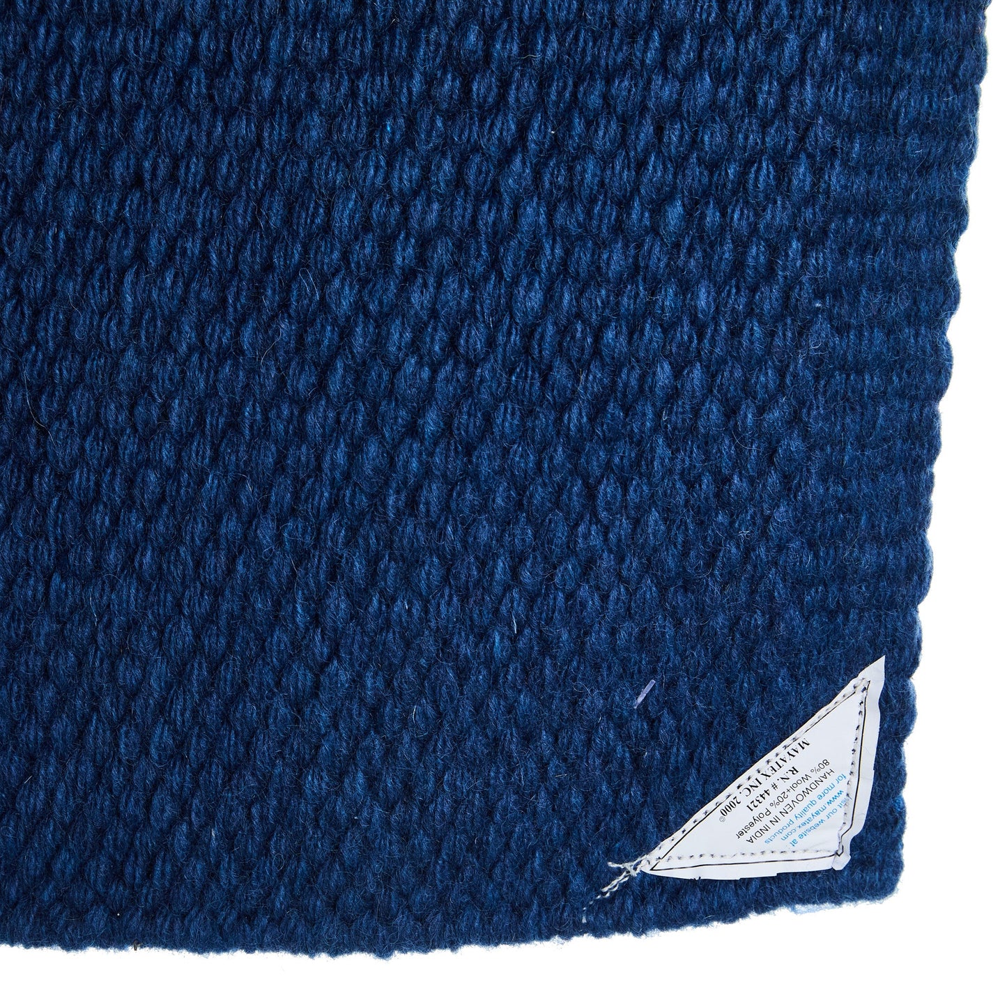 1314-95 San Juan Solid Slate Blue 36x34 New Zealand Wool Saddle Blanket
