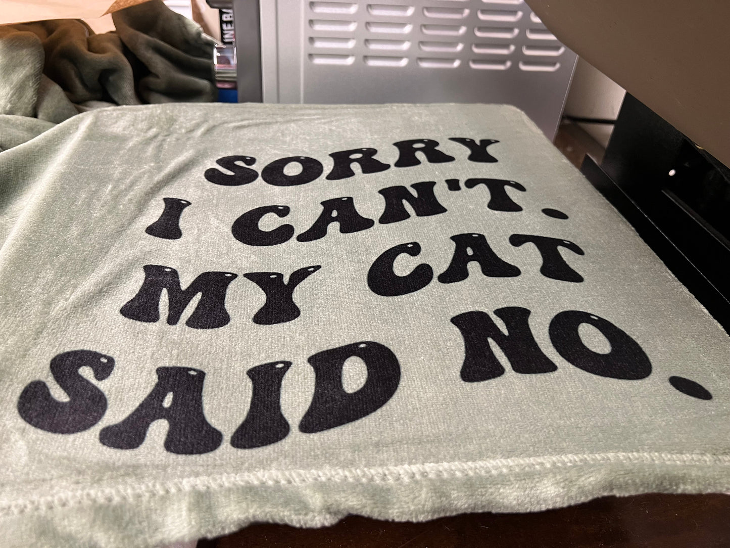 Cat Said No Blanket