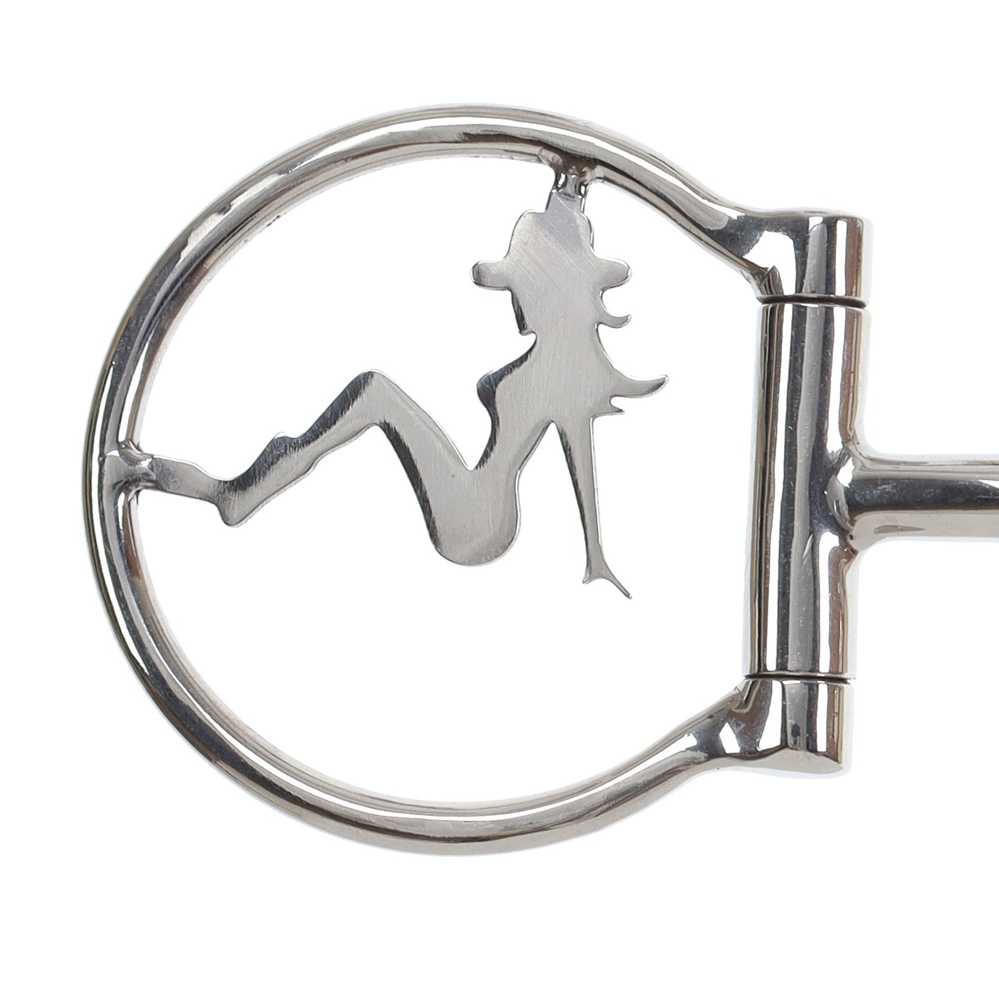 Showman Trailside Cowgirl Stainless Steel D-Ring Dogbone Snaffle Bit 1756