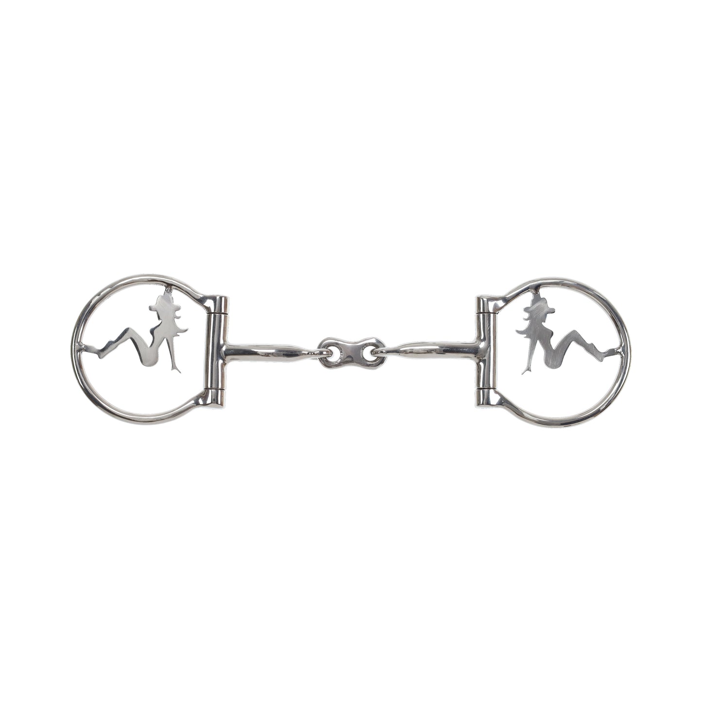 Showman Trailside Cowgirl Stainless Steel D-Ring Dogbone Snaffle Bit 1756