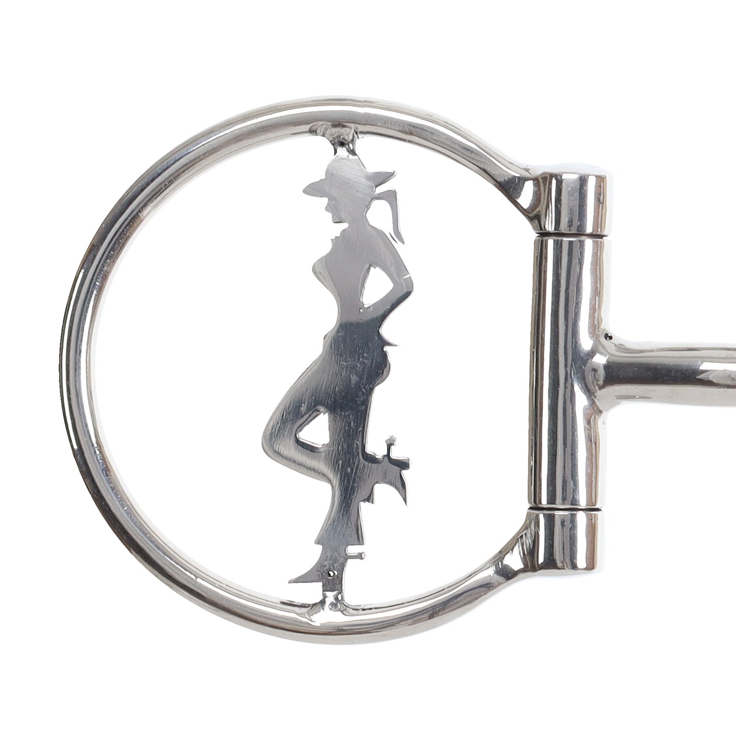 Showman Cowgirl Legacy Stainless Steel D-Ring Dogbone Snaffle Bit 1760
