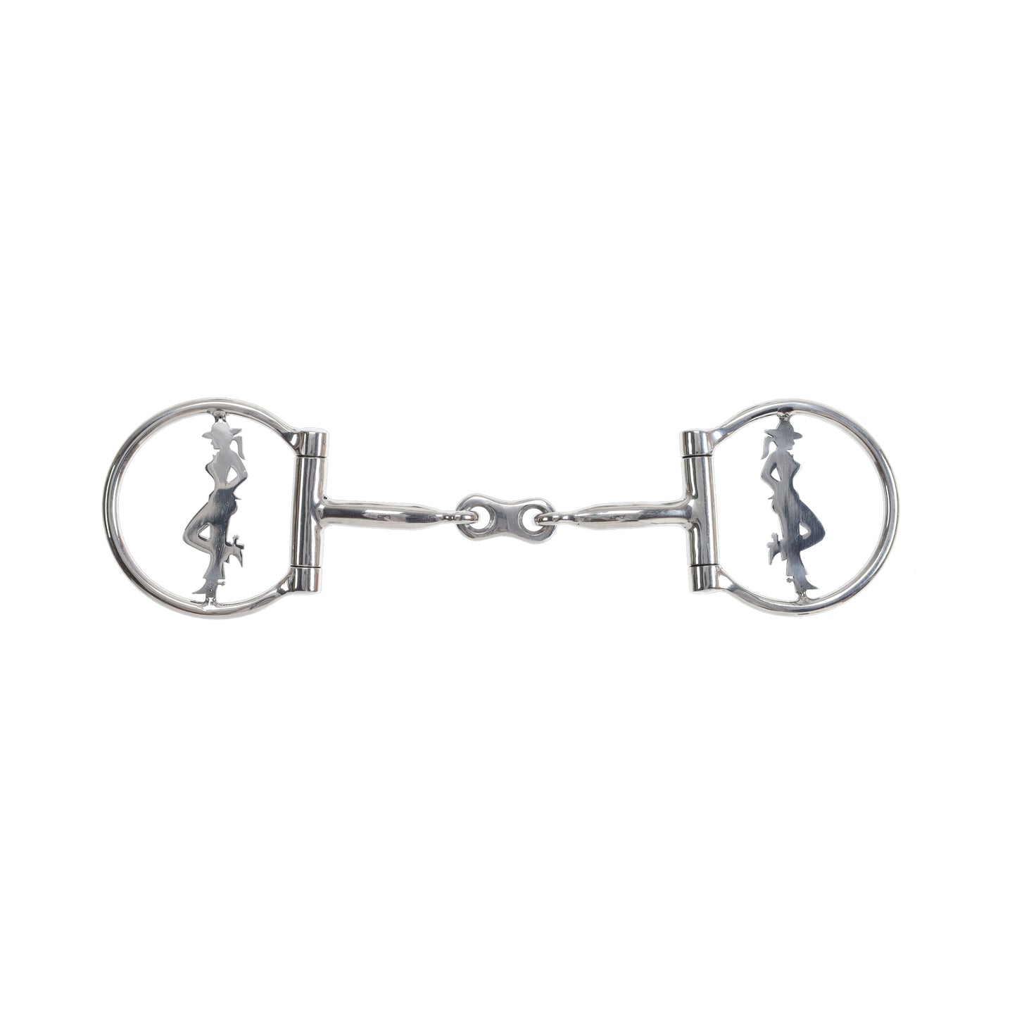 Showman Cowgirl Legacy Stainless Steel D-Ring Dogbone Snaffle Bit 1760