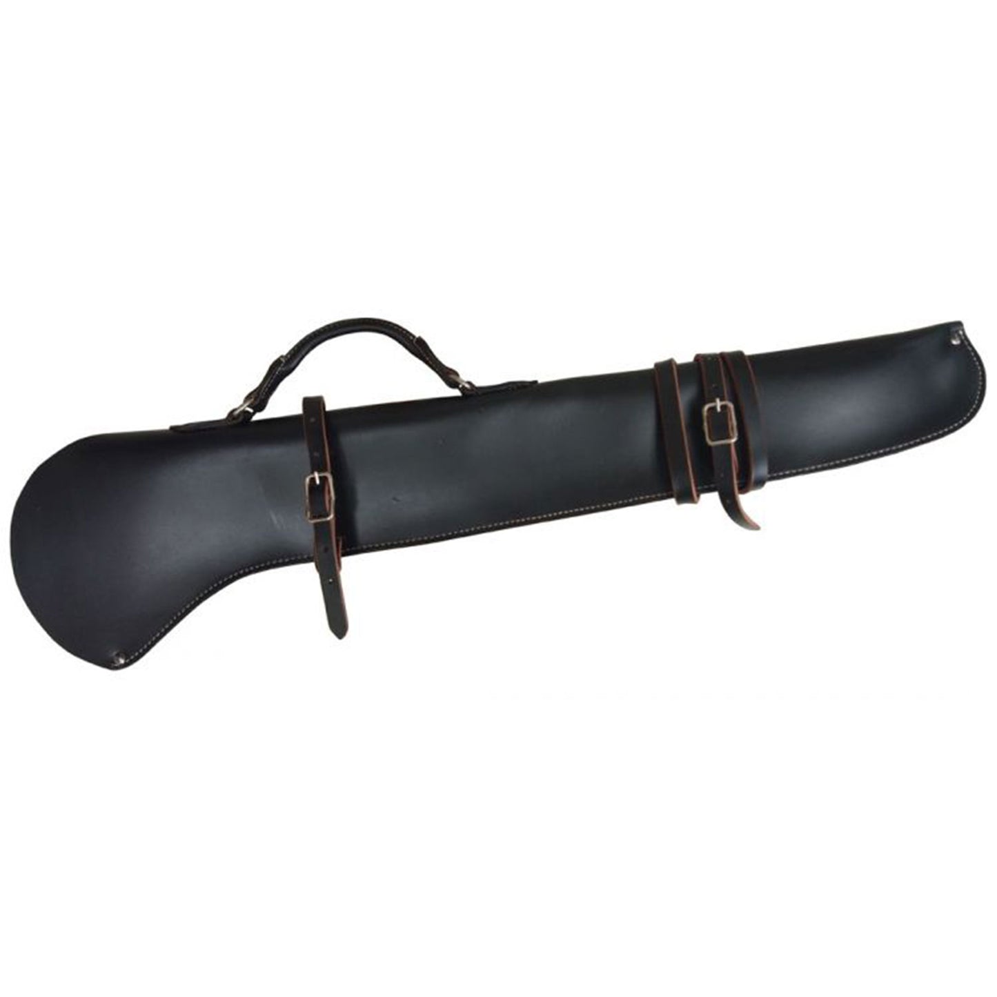 Showman 34" leather gun scabbard with silver buckles 177676