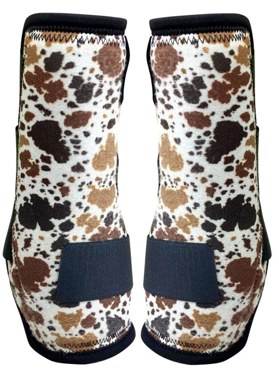 Showman Cow Print Elite Equine Sport Medicine Boot *Sold in Pairs* 178583