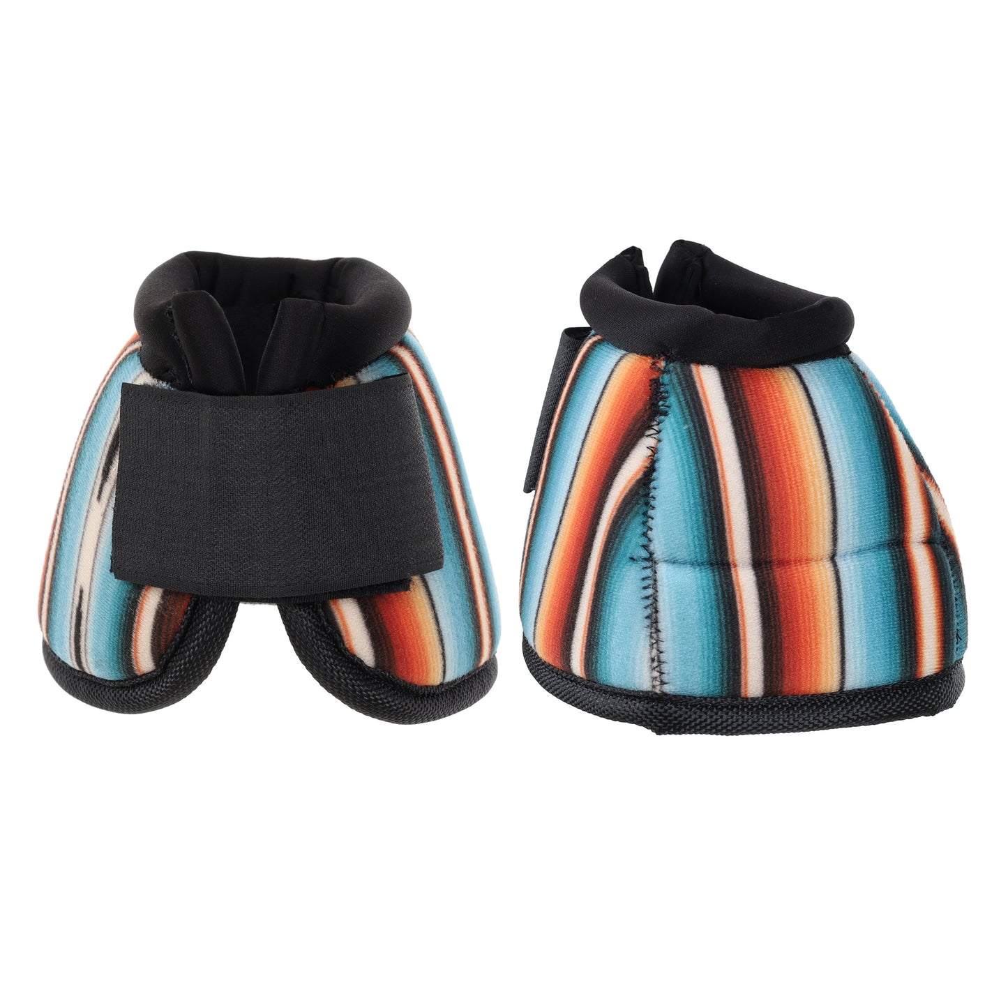 Showman Teal Serape Elite Equine Bell Boot 178587