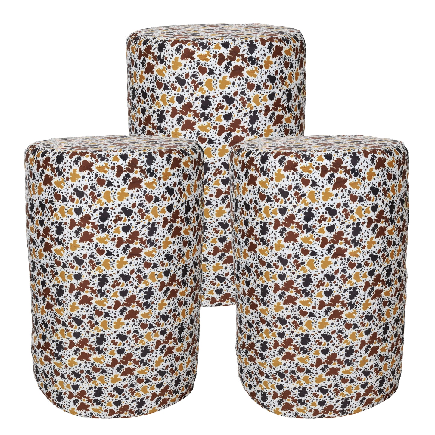 Showman Cow Print Barrel Covers - Set of 3 178628