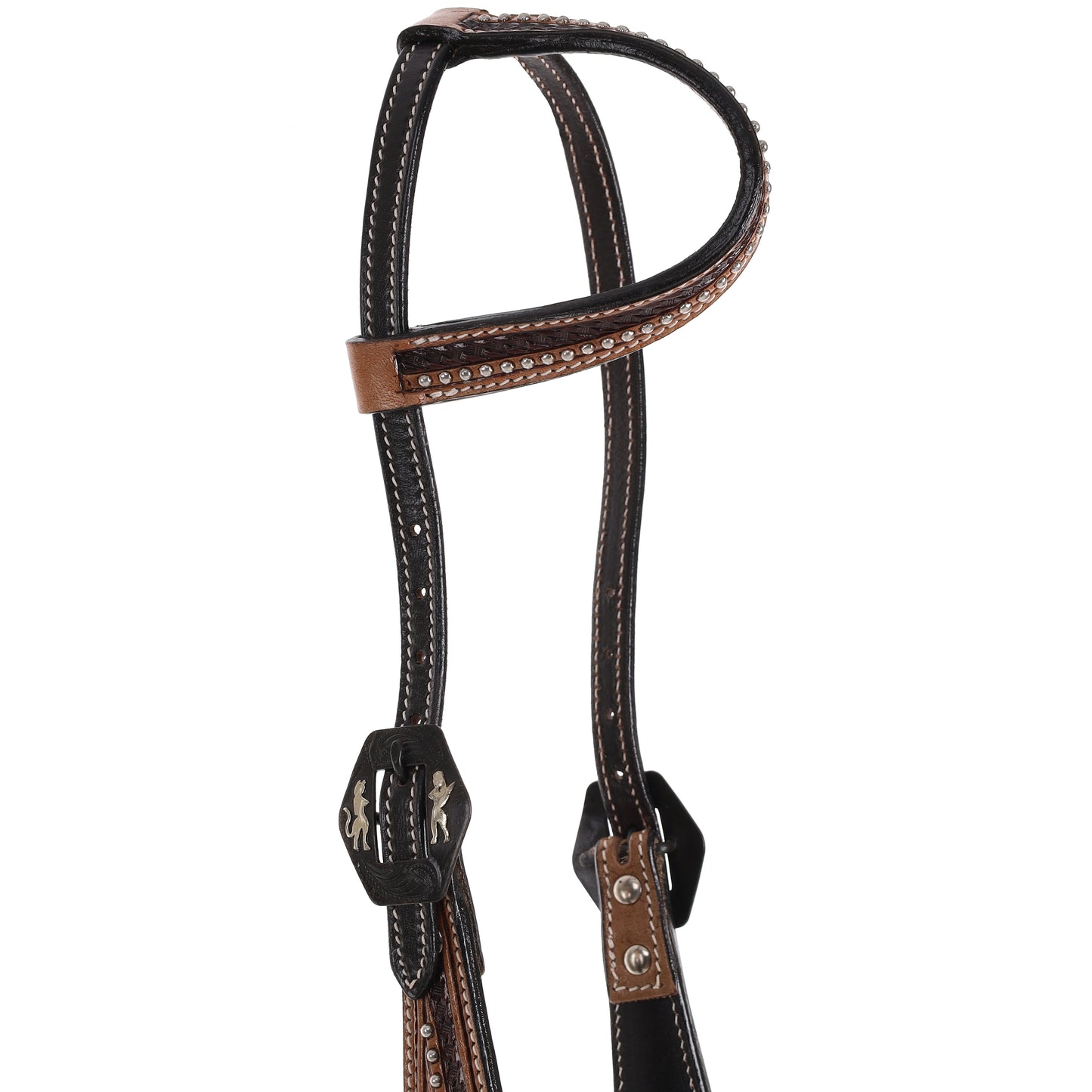 Showman One Ear Headstall with Angel and Devil Buckle 202888