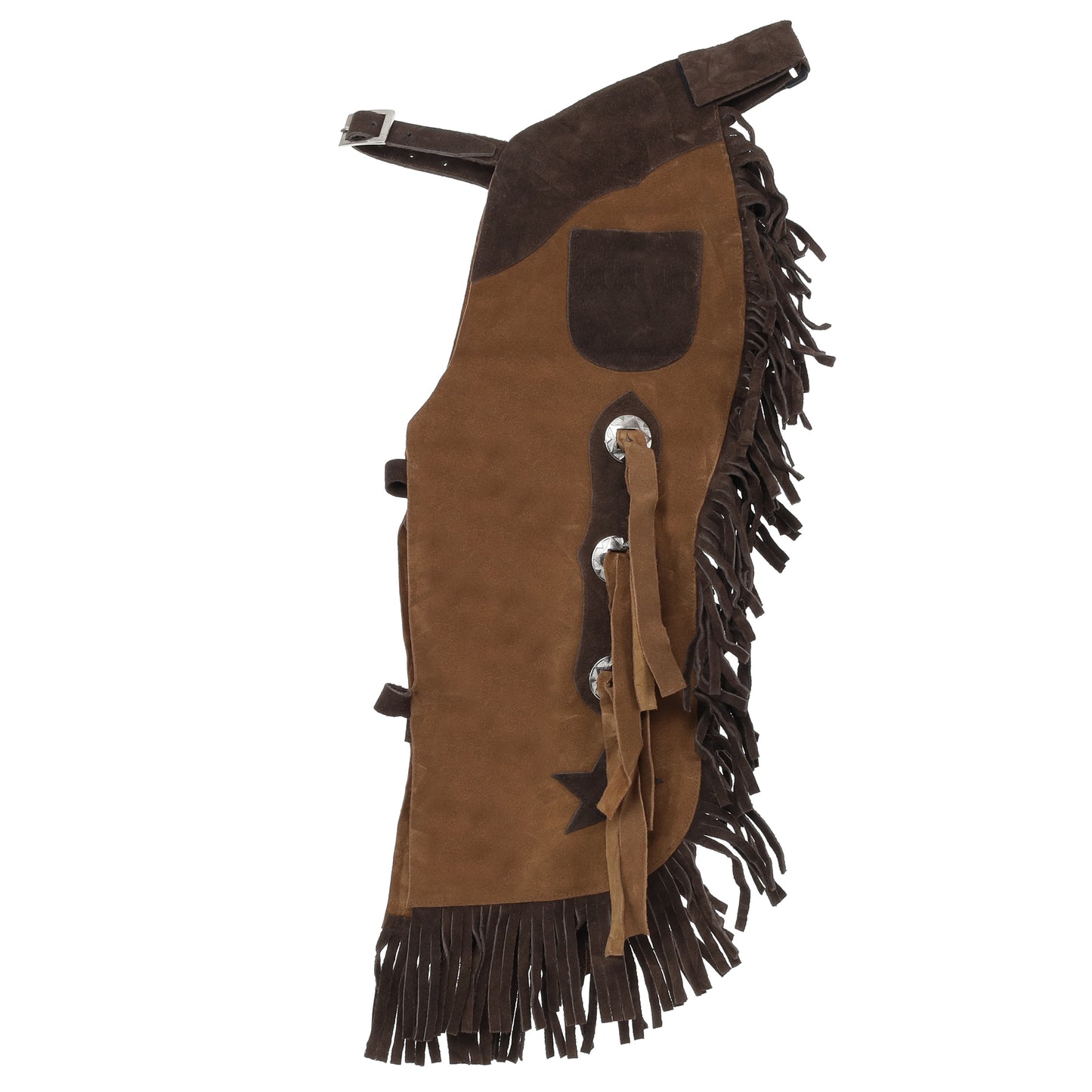 Showman Kid's Mustang Bay Chaps and Vest with Star Design 2442