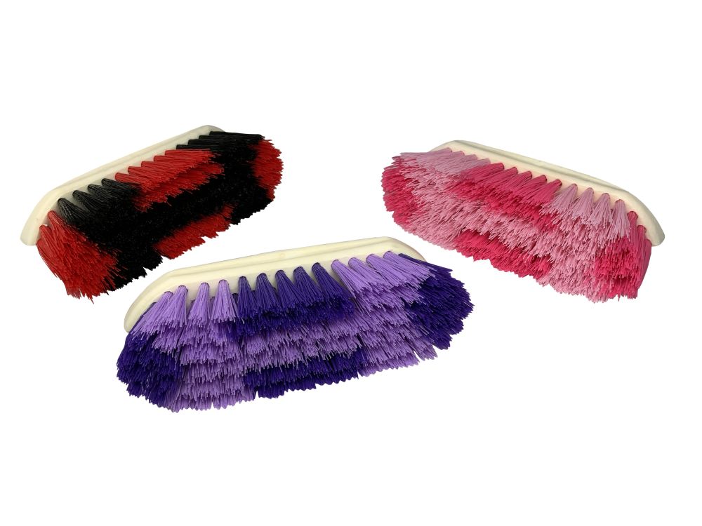 Showman Plastic handle medium bristle body brush 24542