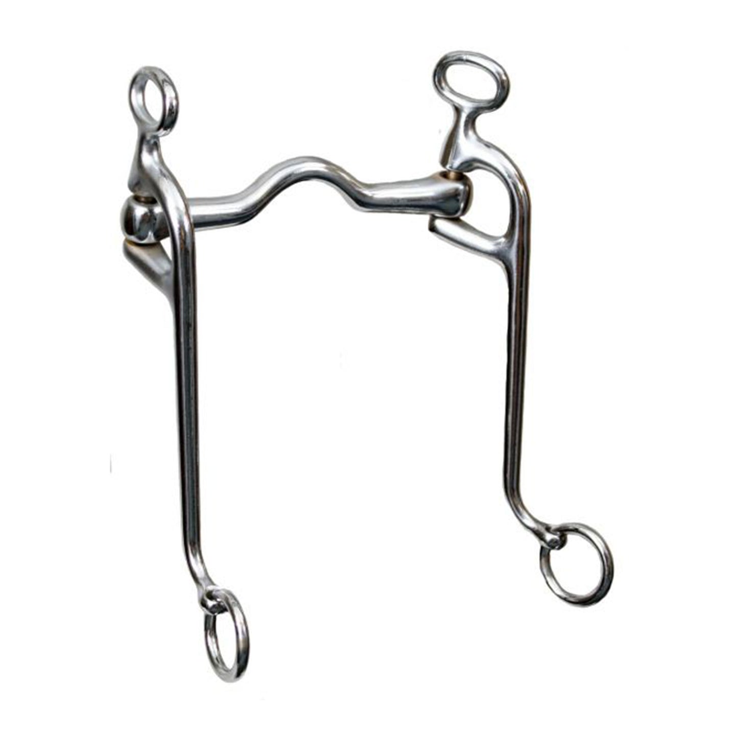 Showman chrome plated walking horse bit with 5" mouth 255027