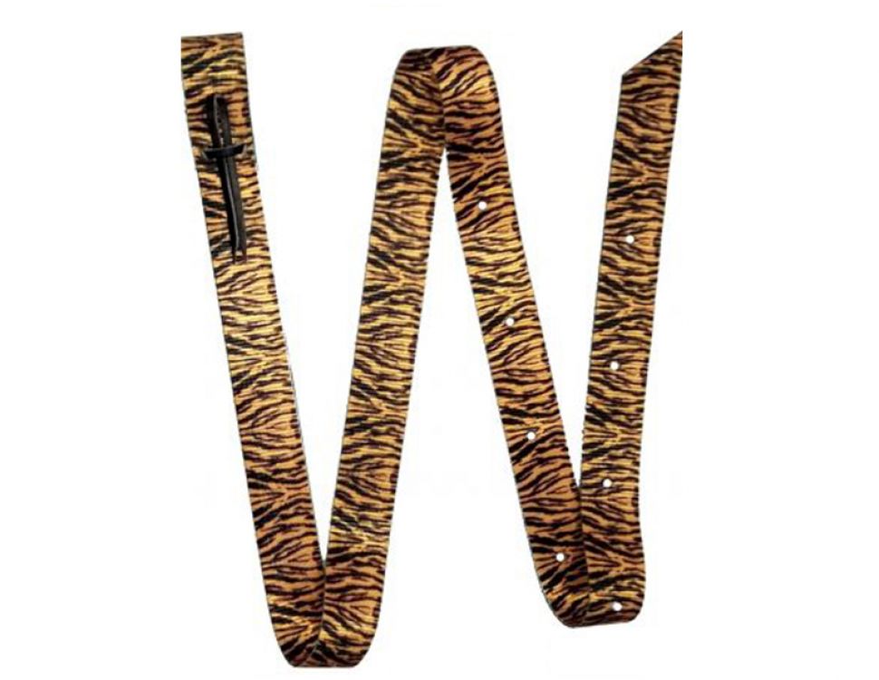 Showman Premium Quality Tiger Print Billet and Tie Strap Set 177212