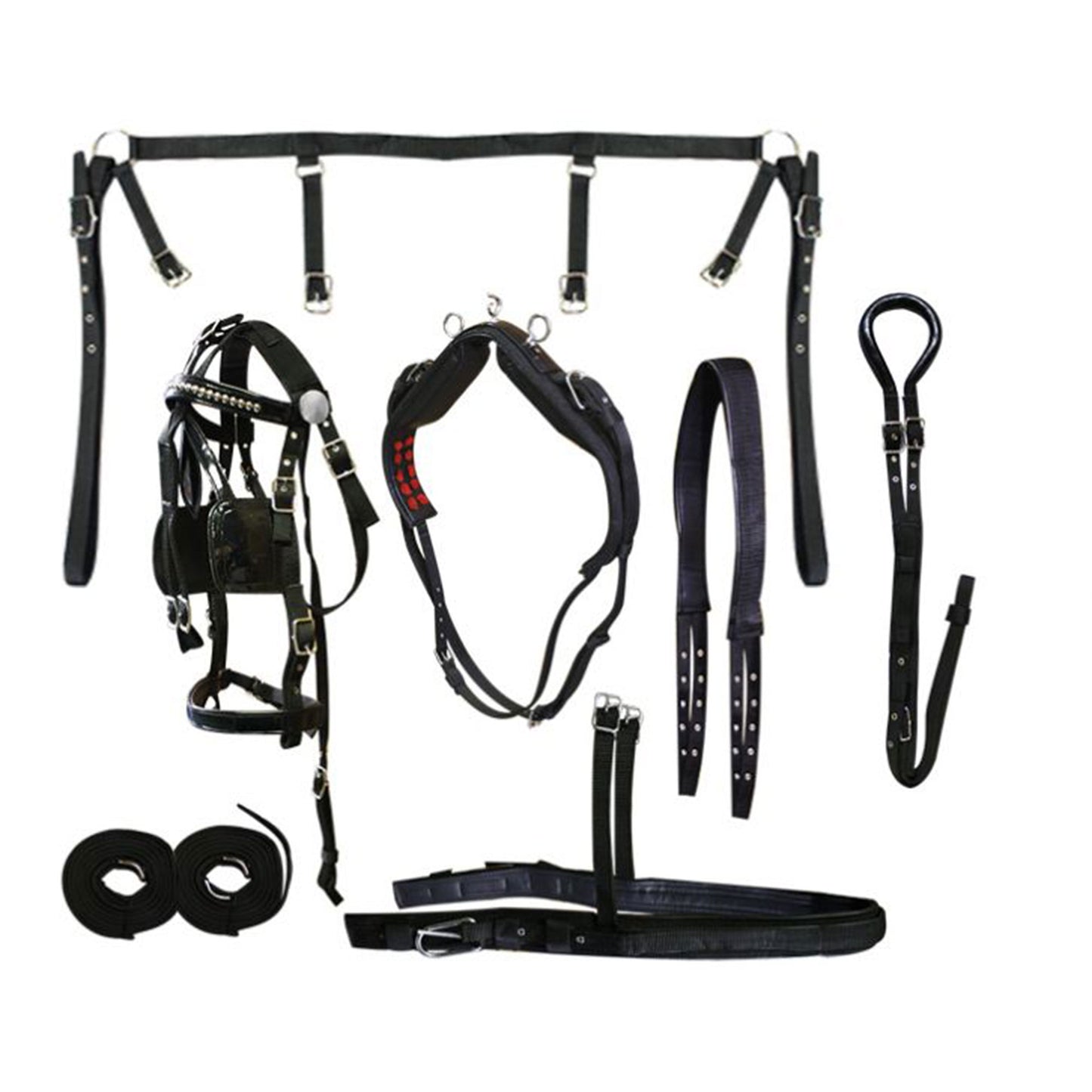 Medium / Large Horse size nylon driving harness 3200