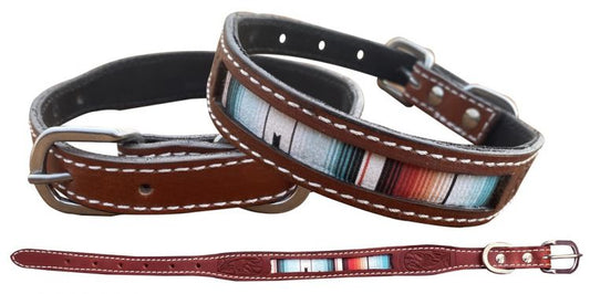 Showman Serape Southwest Printed Leather dog collar 40344