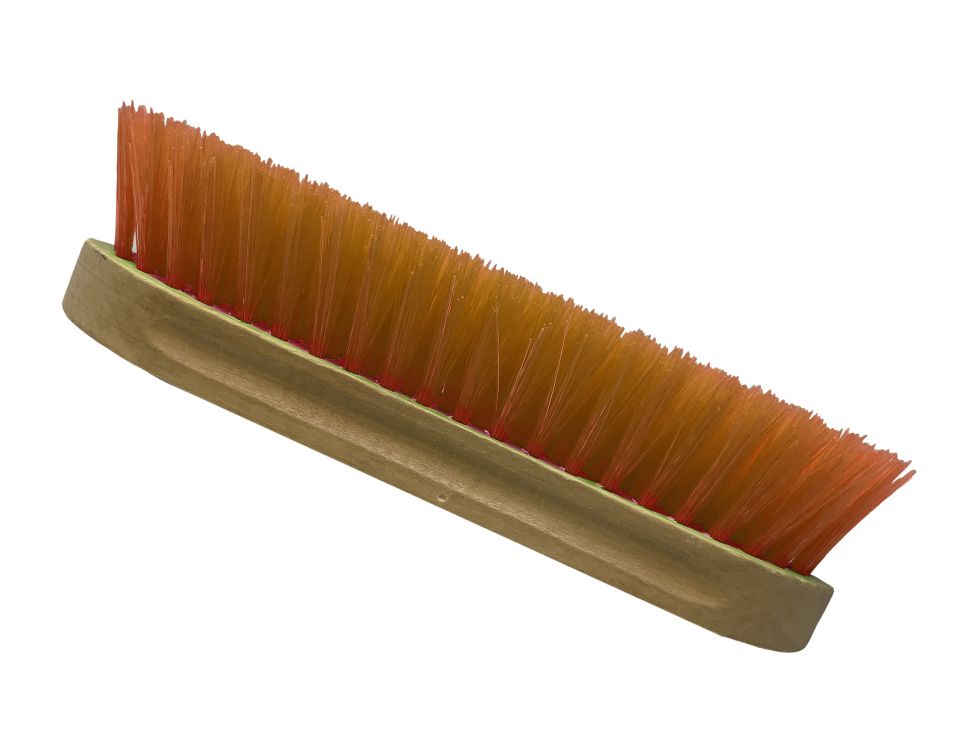 Medium bristle brush with wood handle measures 2" x 8" 43000X