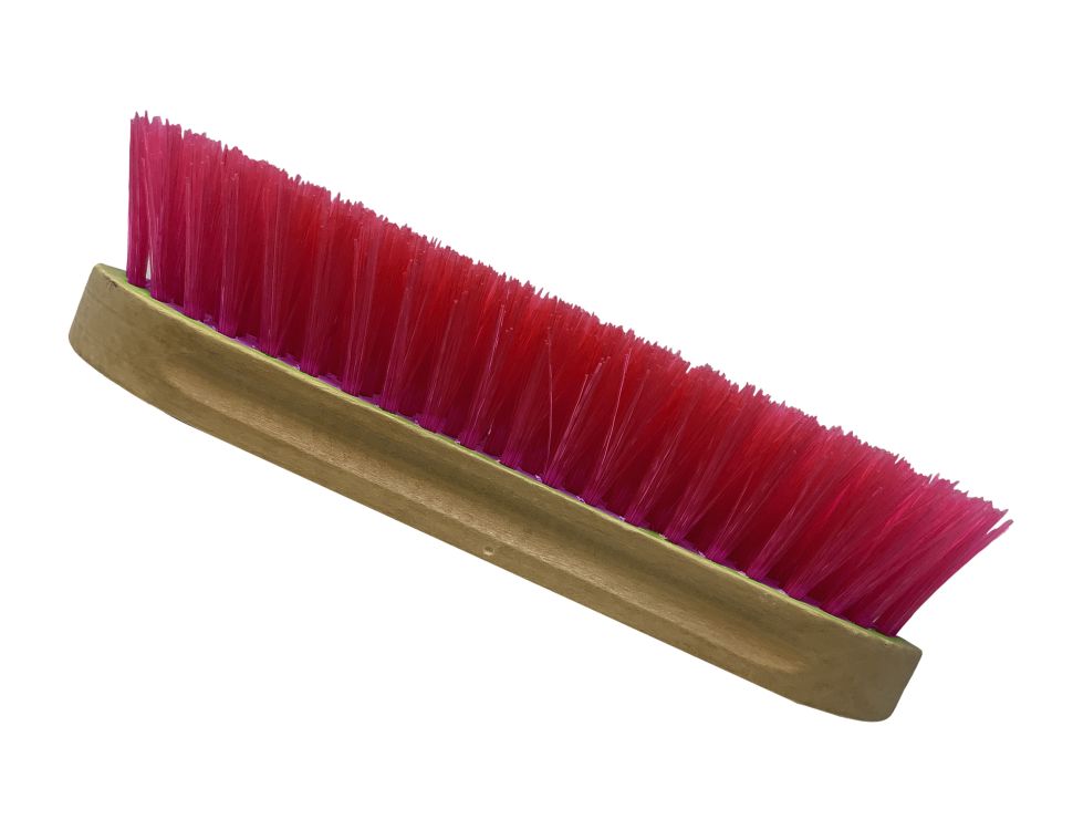 Medium bristle brush with wood handle measures 2" x 8" 43000X