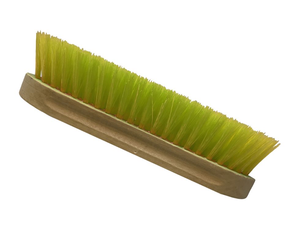 Medium bristle brush with wood handle measures 2" x 8" 43000X