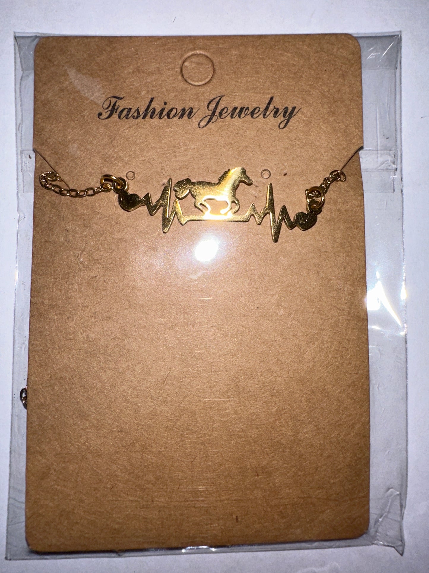 Horse Heartbeat Necklace