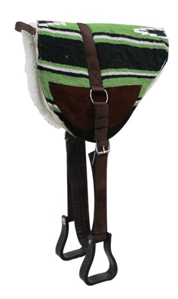Showman Navajo Bareback Saddle Pad with Kodel Fleece Bottom 6017