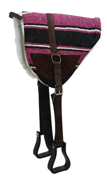 Showman Navajo Bareback Saddle Pad with Kodel Fleece Bottom 6017