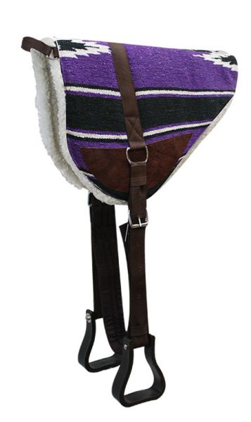 Showman Navajo Bareback Saddle Pad with Kodel Fleece Bottom 6017
