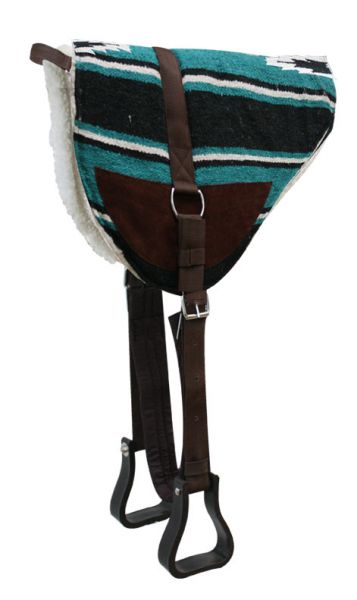 Showman Navajo Bareback Saddle Pad with Kodel Fleece Bottom 6017
