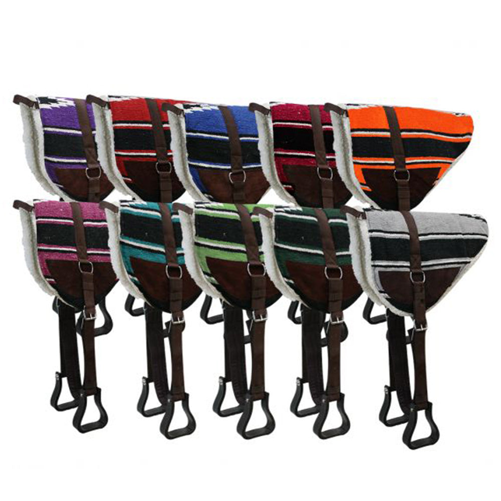 Showman Navajo Bareback Saddle Pad with Kodel Fleece Bottom 6017