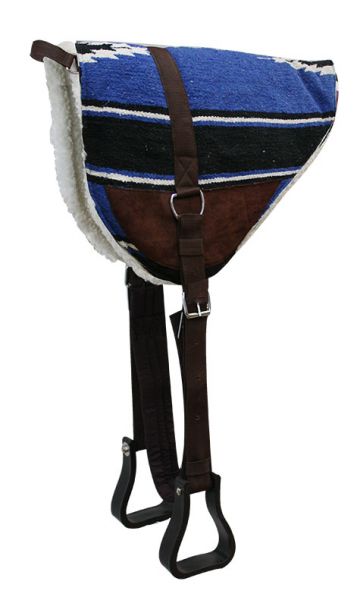 Showman Navajo Bareback Saddle Pad with Kodel Fleece Bottom 6017