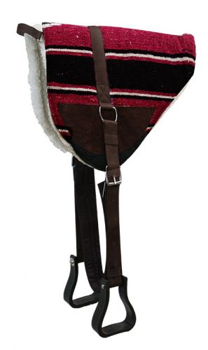 Showman Navajo Bareback Saddle Pad with Kodel Fleece Bottom 6017