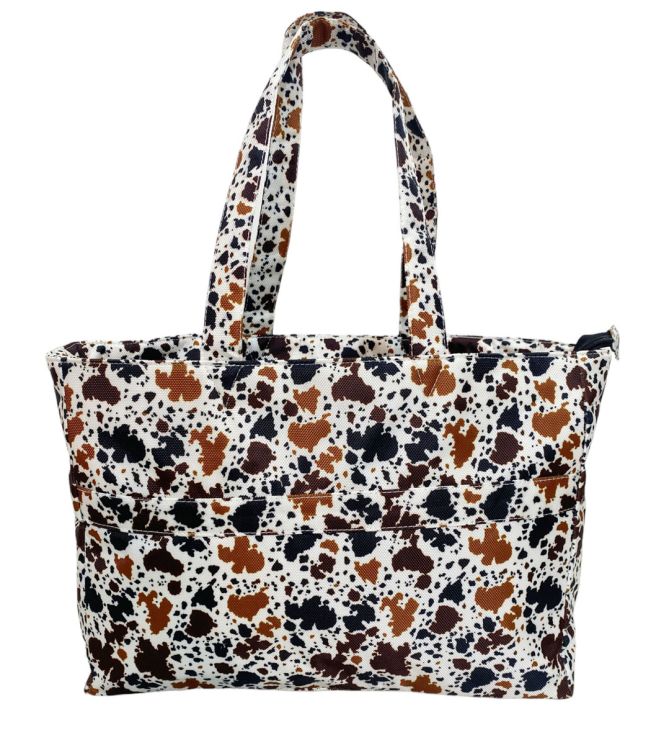 Showman Cow Print Nylon Travel Tote 78216