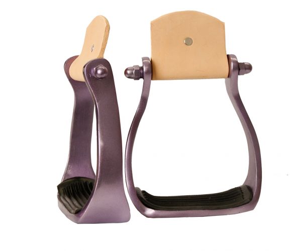Showman Color coated light weight aluminum stirrups 8080