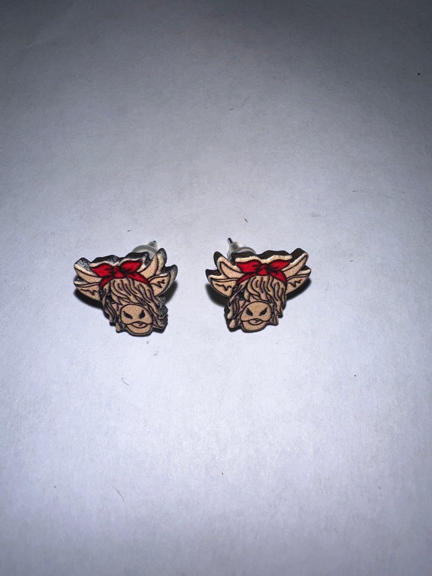 Post Small Cow Head Earrings