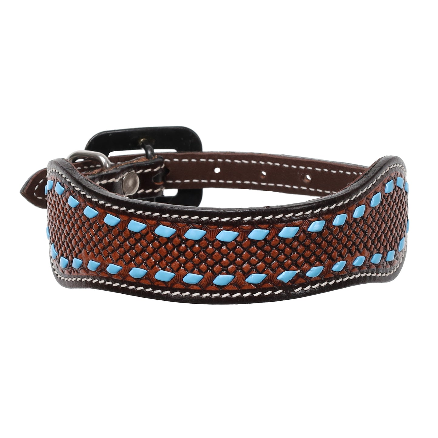 Showman Stetson Leather Dog Collar DC-123