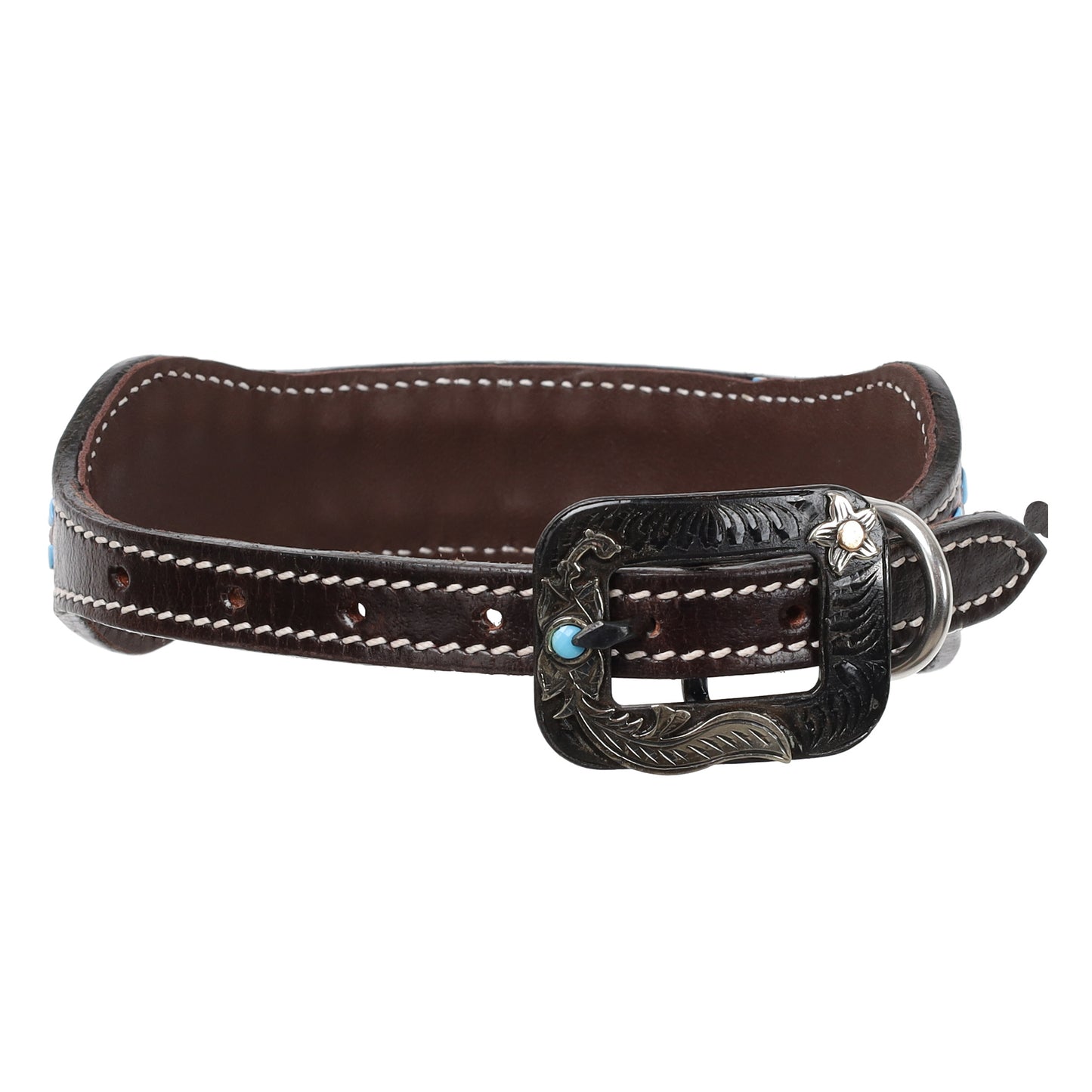 Showman Stetson Leather Dog Collar DC-123