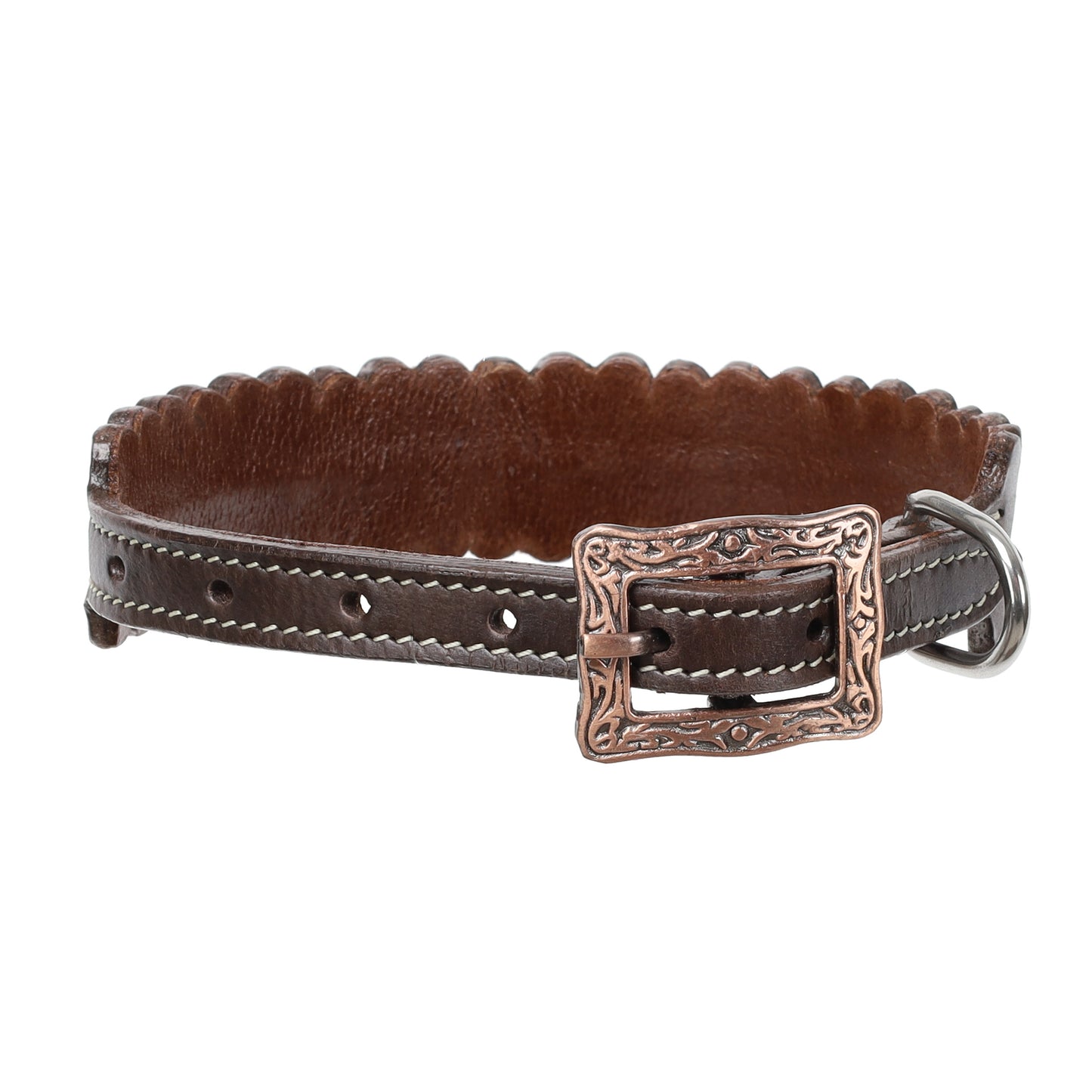 Showman Aztec Fusion Beaded Leather Dog Collar DC-56
