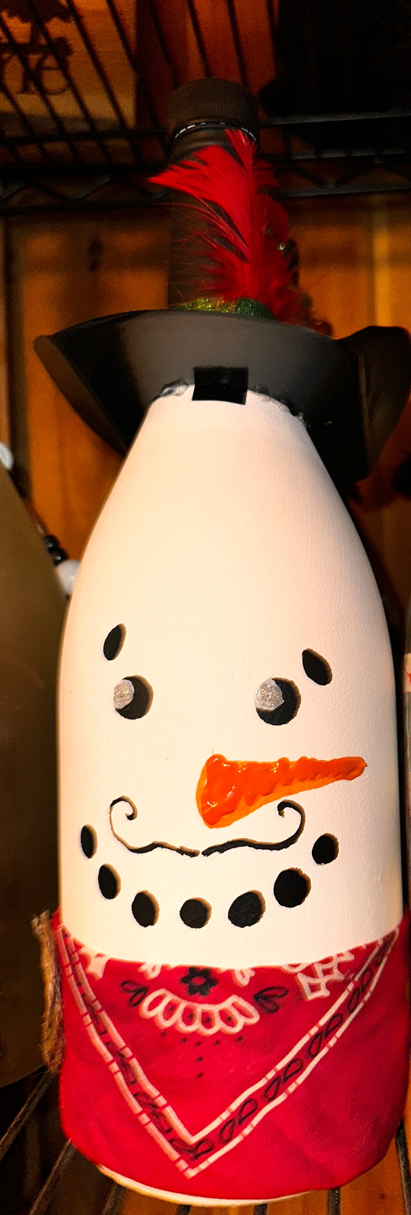 Decorative Painted Bottles No Lights
