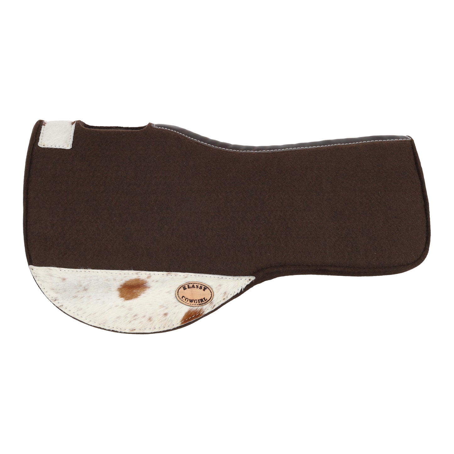 Klassy Cowgirl 28" x 30" Rodeo Hide Contoured Felt Saddle Pad KC-3933