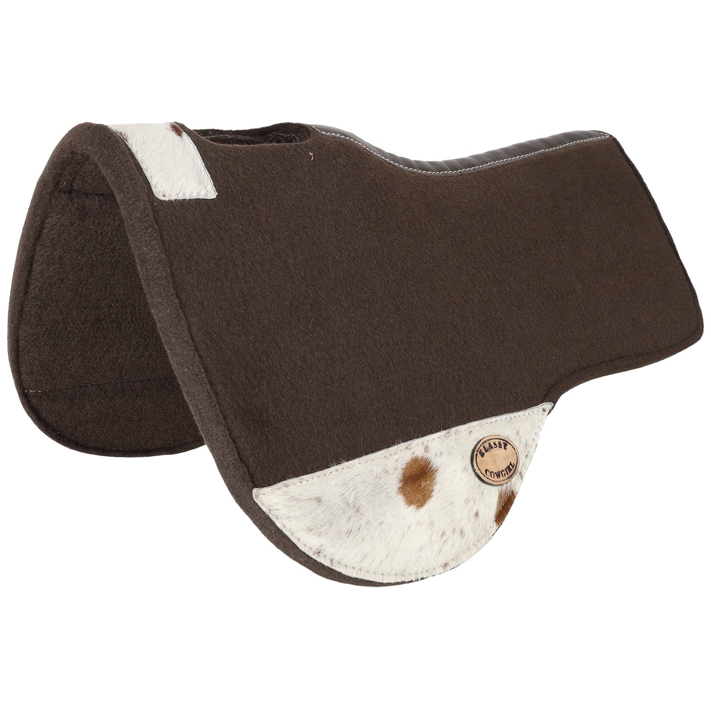 Klassy Cowgirl 28" x 30" Rodeo Hide Contoured Felt Saddle Pad KC-3933
