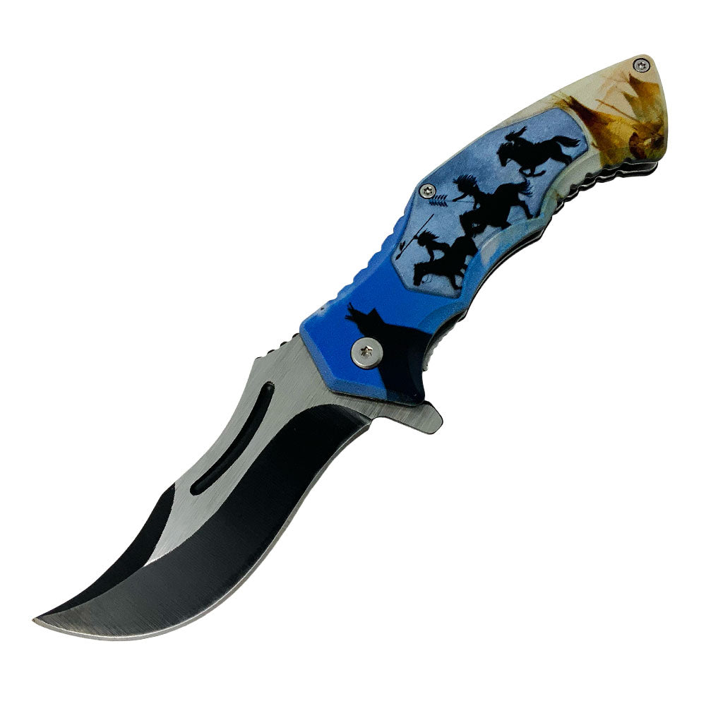 Dusk Riders Stainless Steel Folding Knife KN-2016A