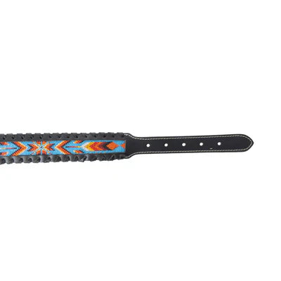 Running Wind Hand-Tooled Leather Dog Collar