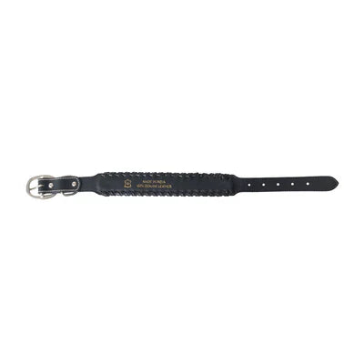 Running Wind Hand-Tooled Leather Dog Collar