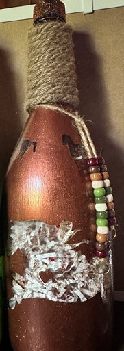 Decorative Painted Bottles No Lights