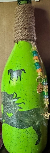 Decorative Painted Bottles No Lights