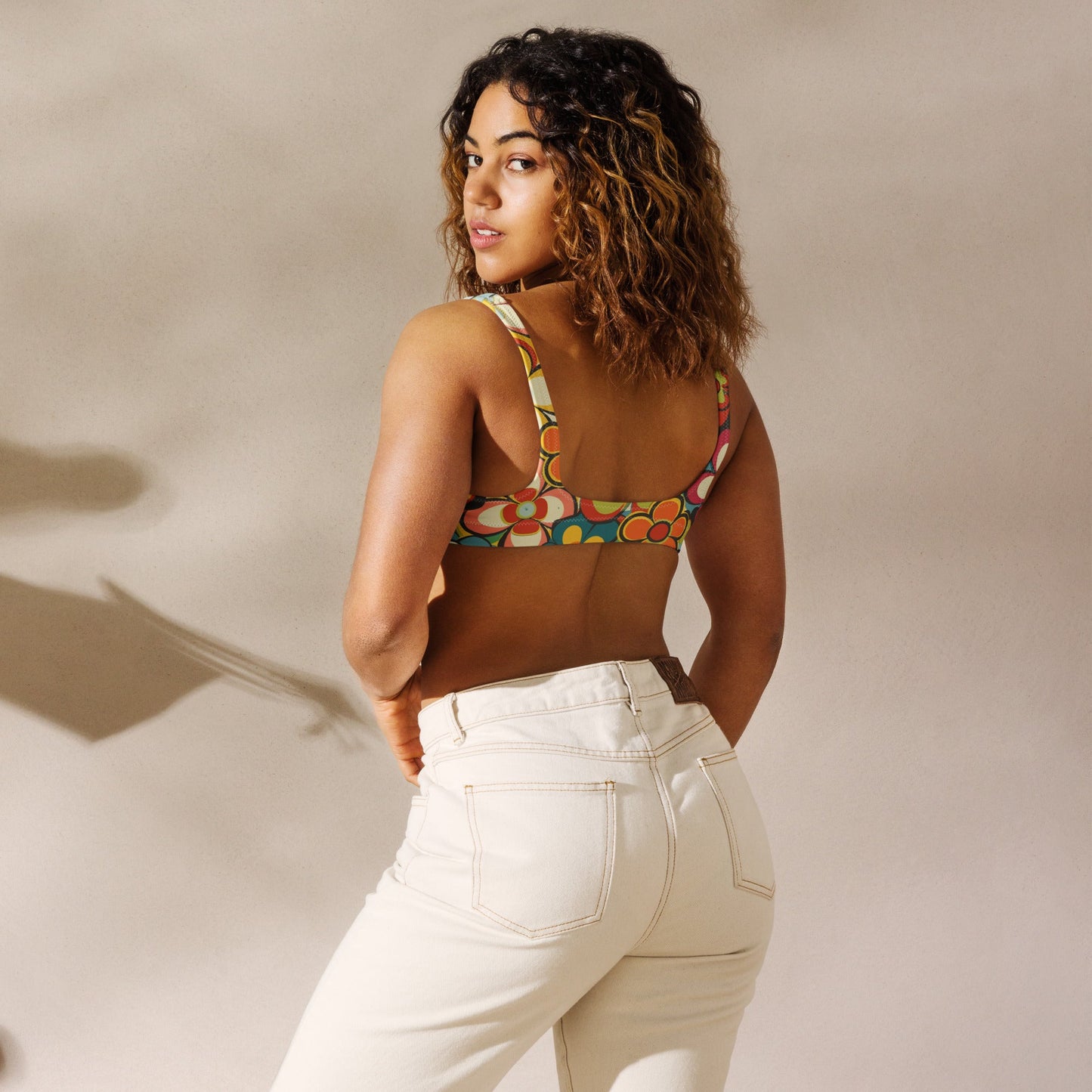 Yeehaw Woodstock Retro Floral Bikini Top