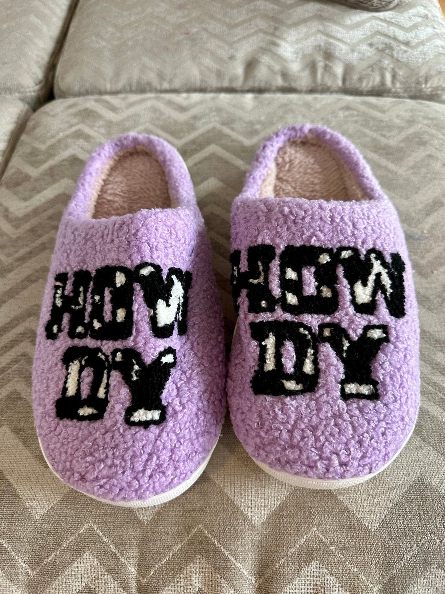 Howdy Cowgirl GIFT, Western Slippers