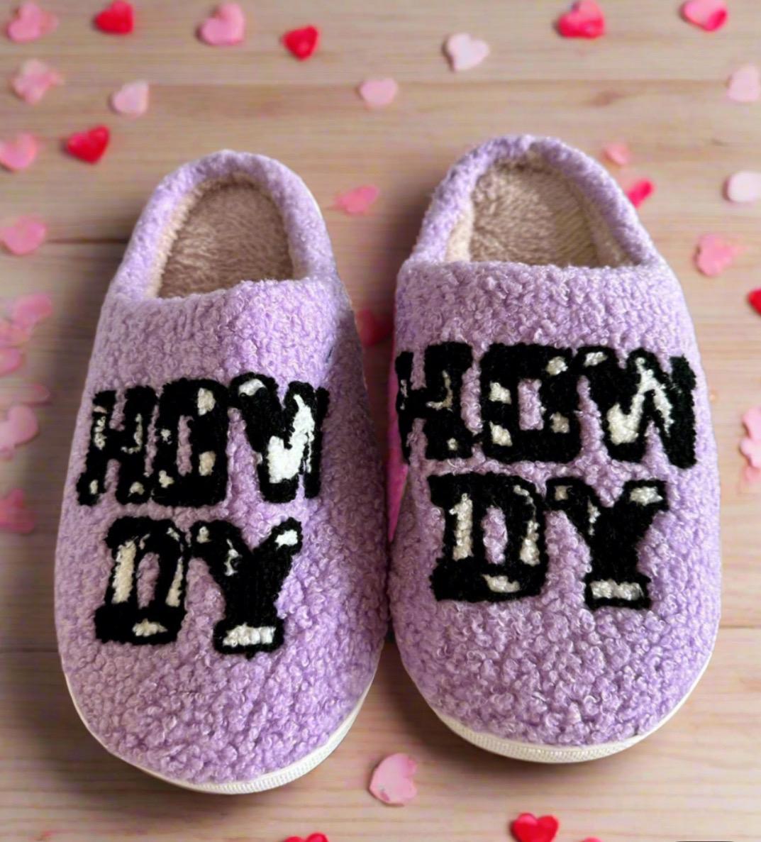Howdy Cowgirl GIFT, Western Slippers