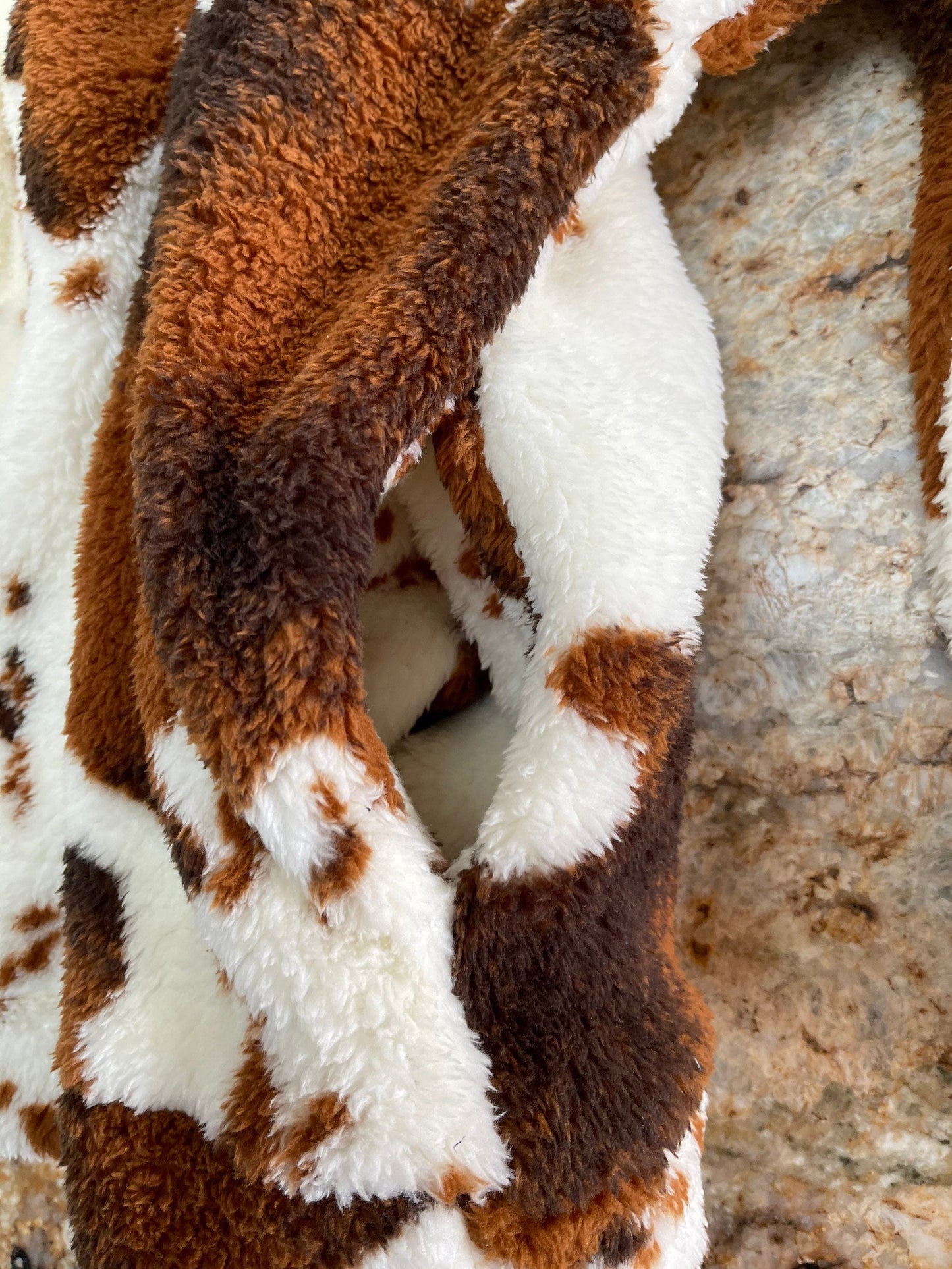 Cowhide Sweatshirt, COW Print Pullover
