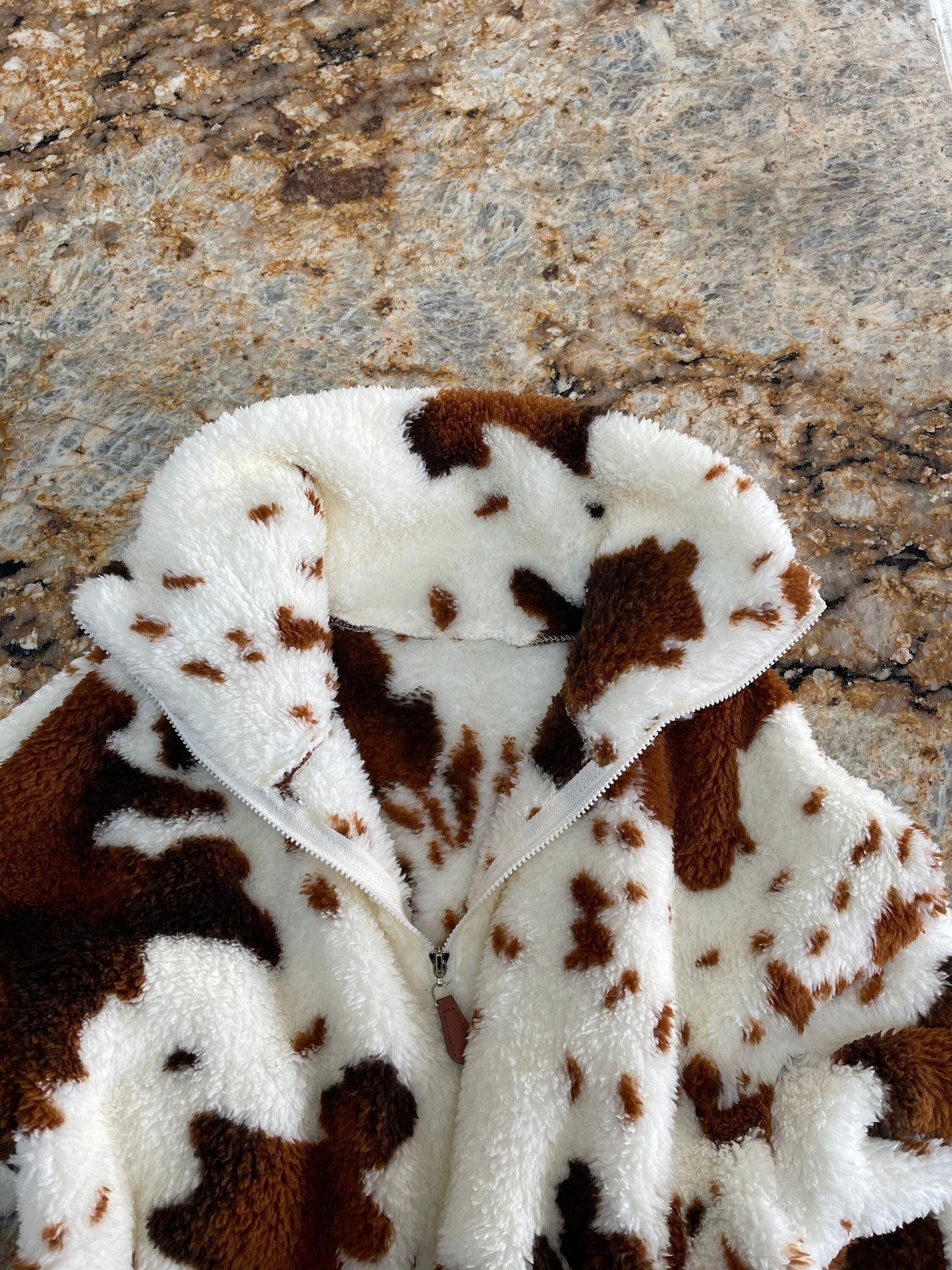 Cowhide Sweatshirt, COW Print Pullover