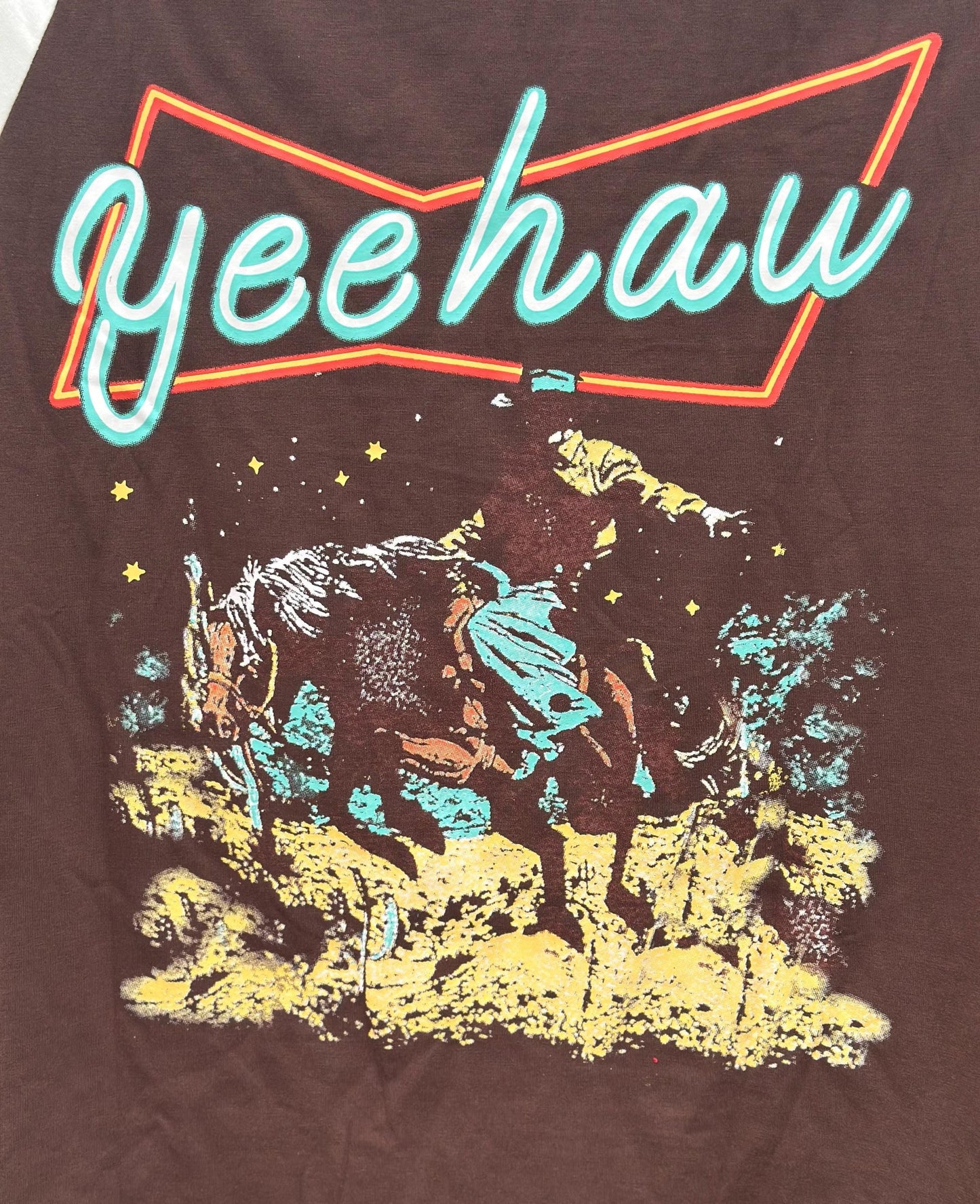 YEEHAW Shirt Women, Cowgirl Raglan Shirt
