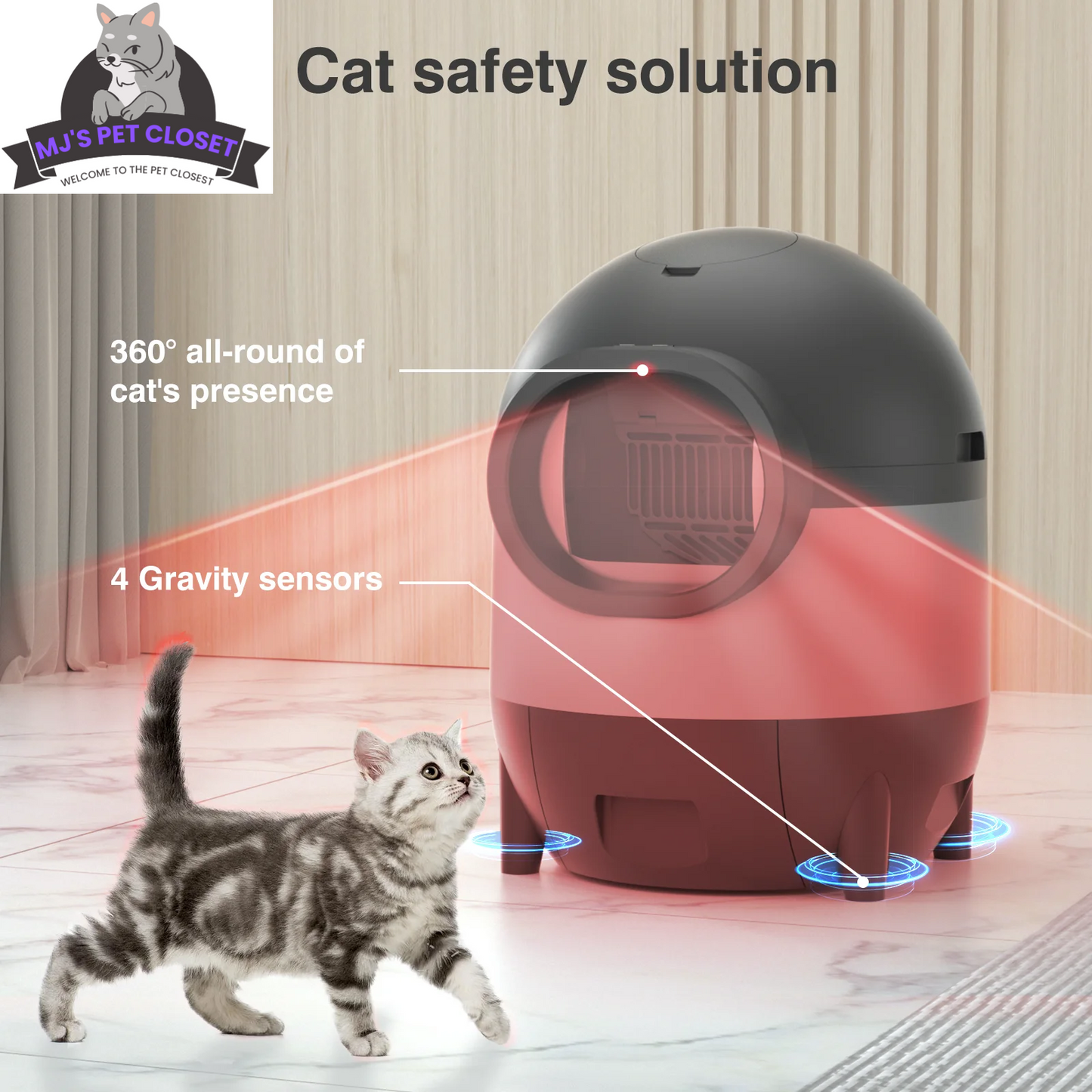 Say goodbye to scooping! πΎβ¨ Meet the ultimate Self-Cleaning Cat Litter Box with WiFi & app control! Perfect for multiple cats and designed for easy living! π±π