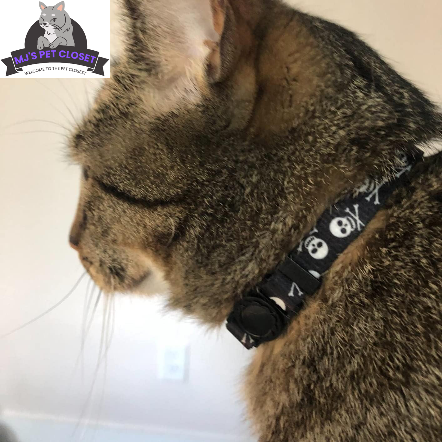 Cute & Stylish Breakaway Cat Collars! πΎπ 2-pack in Pink & Black Skull Design, Perfect for Your Fashionable Feline! ππ±